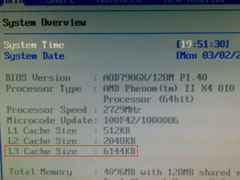 phenom II X4 810 cache unlock